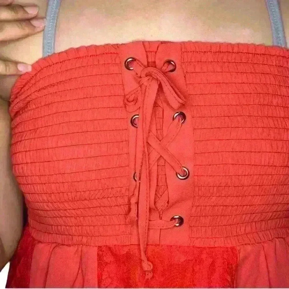 CHERRY RED FAIRY TUBE TOP CAMI - Picture 3 of 7